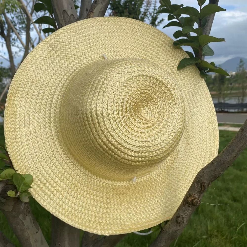 Topi Jerami Lebar untuk Musim  - Bucket Hat Straw ulasan dan harga