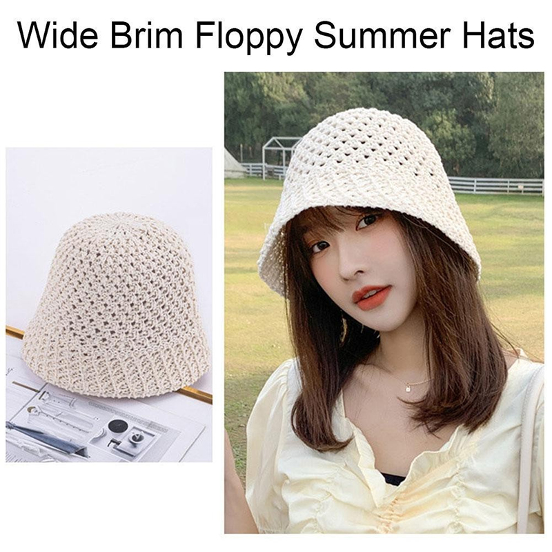 Topi Matahari Wanita Model Leb - Bucket Hat Straw ulasan dan harga