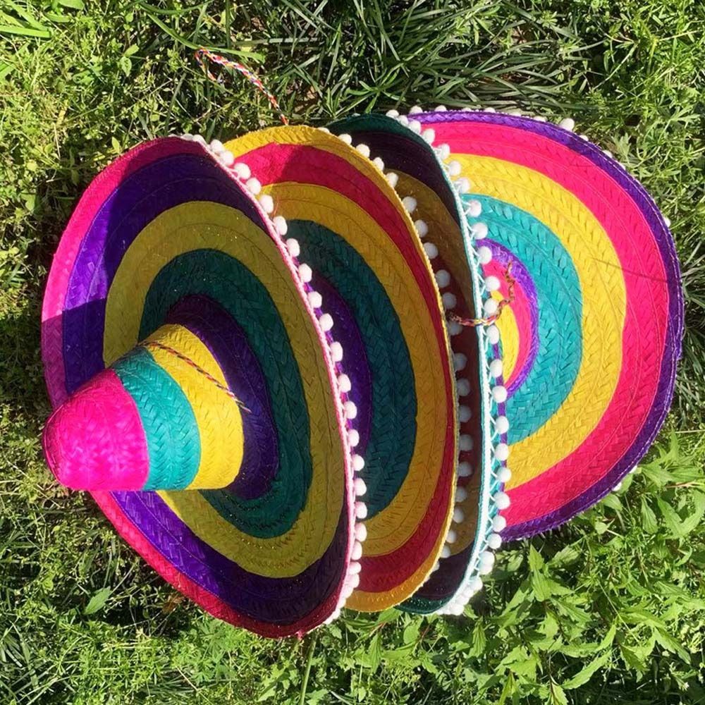 Topi Pesta Meksiko Bertepi Leb - Bucket Hat Straw ulasan dan harga